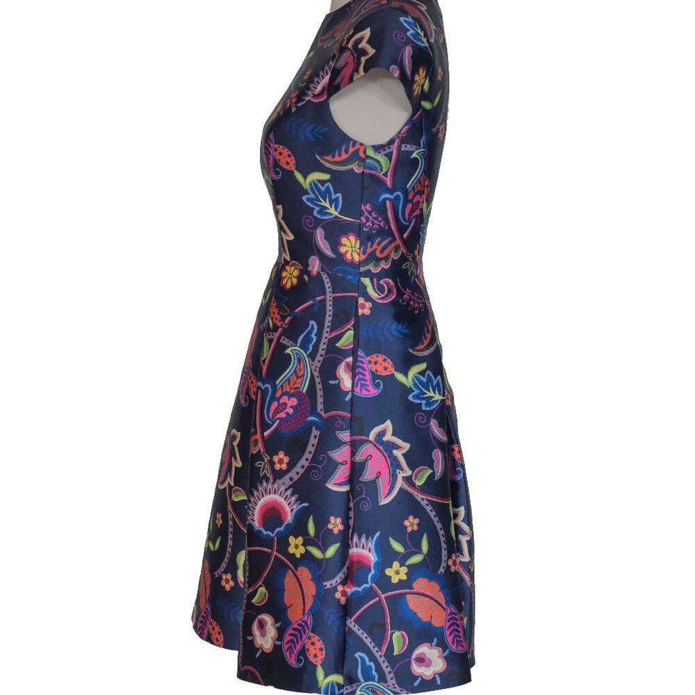 Ted Baker Fluxam Folk Foliage Skater Dress - Picture 5 of 5